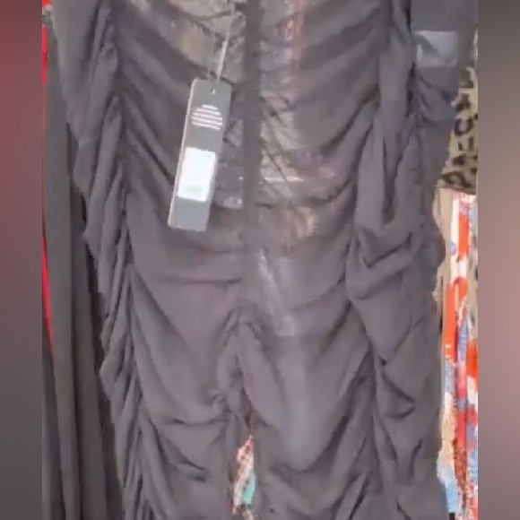 Fashion Nova Pants - NWT Fashion Nova Sheer Rusched Leggings